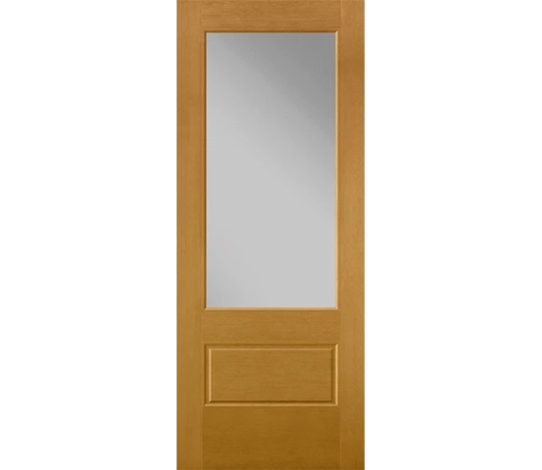 Newport 3 Quaters Light Fiberglass Entry Door