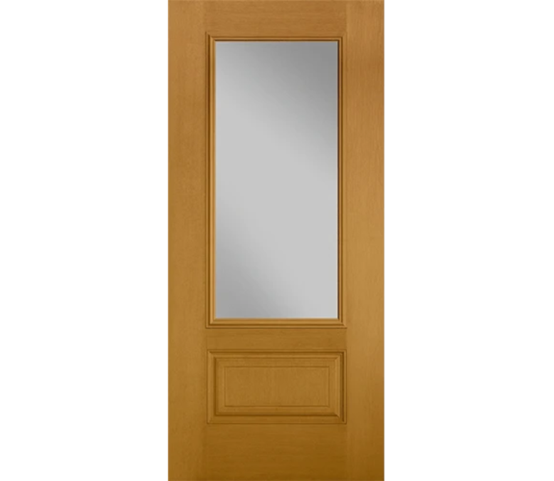 Newport Three Quaters light Fiberglass Entry Door