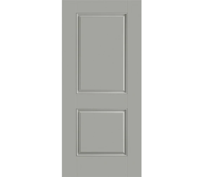 Newport Two Panel Square Fiberglass Entry Door